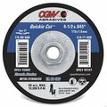 Cgw Abrasives Quickie Cut General Purpose Thin Depressed Center Wheel, 4-1/2 in Dia x 0.045 in THK, 60 Grit, Zirco 45141